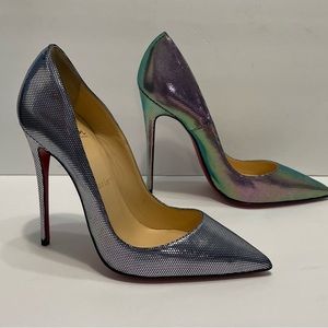 Christian Louboutin Tissu Scarabe So Kate 120 Pumps Size 361/2